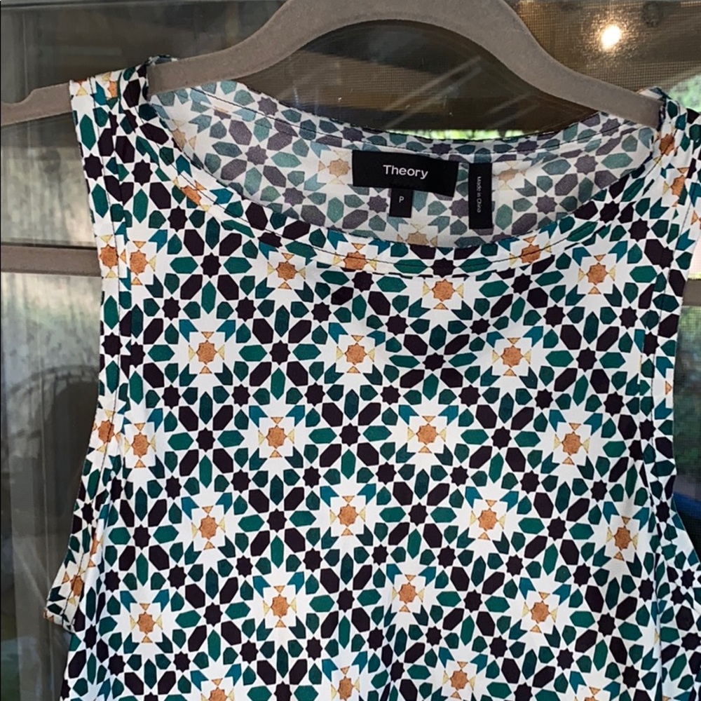 Theory 100% Silk Shell Blouse